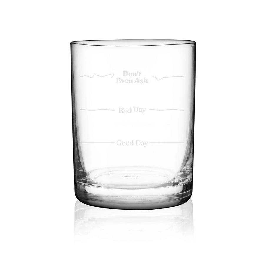 Good Day, Bad Day, Don't Even Ask Old Fashioned Glasses