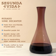 Decanter and glasses Segunda Vida-Recycled Glass