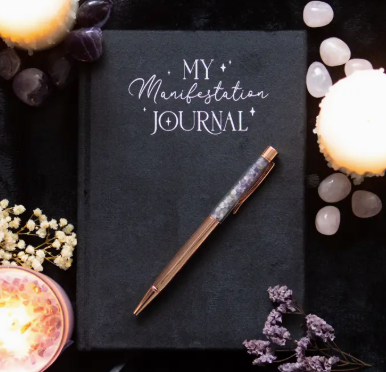 Gratitude/Manifestation Journals with Amethyst Pen