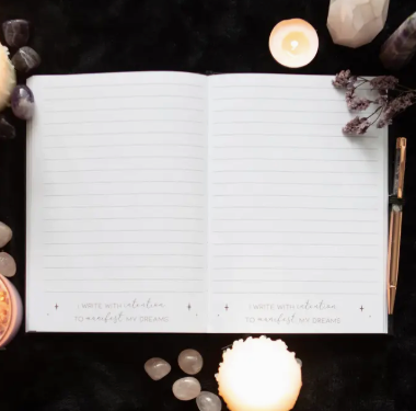 Gratitude/Manifestation Journals with Amethyst Pen